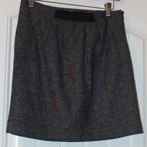 LOFT Tweed Pencil Skirt w/ Bow - Sz 6 Gray